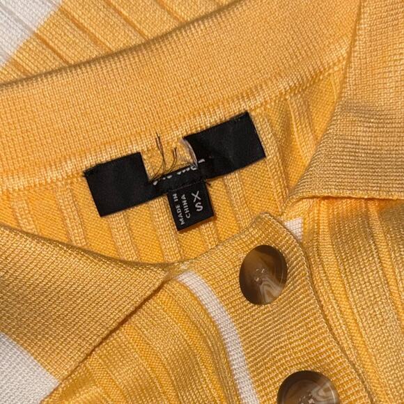 Yellow and White Maxi Dress XS - Picture 5 of 5